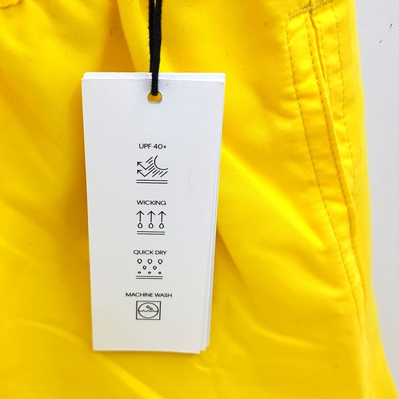 CALVIN KLEIN MEN'S SWIM TRUNK YELLOW - Picture 4 of 12